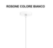 Immagine di Lampadario Moderno Boccia Vetro Led Dimmerabile 3000k Drum Bianco 25 cm Top Light