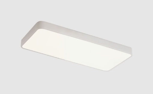 Immagine di Plafoniera Rettangolare Turin Bianco Led 36w 3000k o 4000k L90 cm ACB