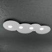 Immagine di Plafoniera Led 4 Luci In Linea Gx53 Design Moderno Cloud 1128/PL4R Top Light
