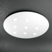 Immagine di Plafoniera Rotonda Metallo Grande Top Light Bianco 9 Luci Led Cloud 1128 PL9T Top Light