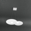 Picture of Lampadario Cucina Sospensione Moderna Top Light 2 luci Led Gx53 Cloud 1128 S2R