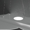 Immagine di Lampadario Led Moderno Metallo Doppia Illuminazione Top Light Cloud 1128 S2 R+1