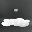 Immagine di Grande Lampadario Biemissione Led Luce Sopra Sotto Top Light Cloud 1128 S8R+3