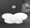 Immagine di Lampadario Sagomato Moderno Biemissione Led 5+2 Cloud Top Light