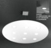 Immagine di Lampadario Rotondo Bianco Cloud Biemissione Luce Sotto Sopra Led 9+4 Top Light