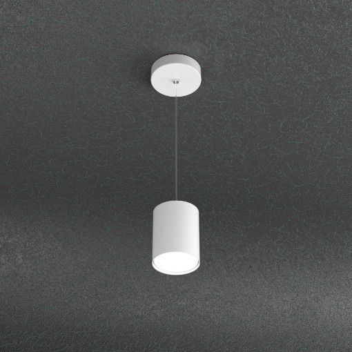 Immagine di Lampadario Pendente Cilindro 10 cm Per Bancone Cucina Led Gx53 Shape Top Light