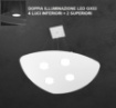 Immagine di Lampadario Led Intecambiabili Doppia Luce Su Giu Top Light Shape 1143/S4+2