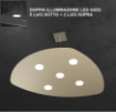 Immagine di Lampadario Led Doppia Illuminazione Sopra e Sotto Shape 1143/S5+2 Top Light