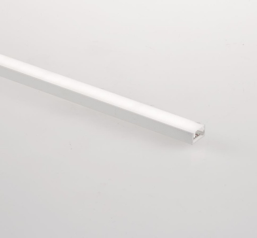 Immagine di Profilo Alluminio Bianco Per Strip Led Fissaggio Superfici Linea 2 Metri Intec Light