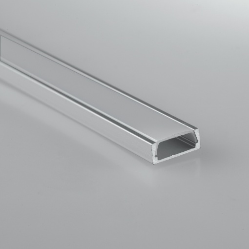 Immagine di Profilo Per strip Led Alluminio Grigio Fissaggio Superficie Milano 2 Metri Intec Light