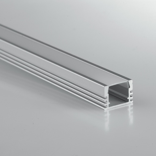 Immagine di Profilo In Alluminio Grigio Per Strip Led Roma 2 mt Intec Light