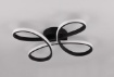 Immagine di Plafoniera Nera Fly Design Moderno Led Switch Dimmer Integrato Trio Lighting