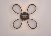Immagine di Plafoniera Nera Fly Design Moderno Led Switch Dimmer Integrato Trio Lighting