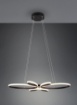 Immagine di Lampada Nera a Sospensione Design Moderno Led Luce Calda Switch Dimmer Fly Trio Lighting