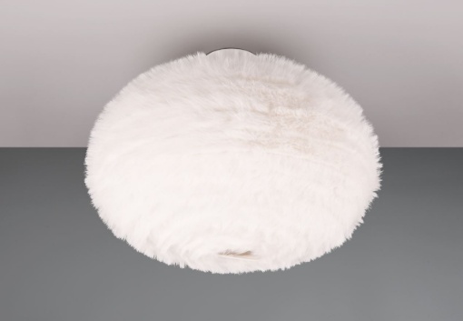 Immagine di Plafoniera da Soffitto Effetto Piuma Color Sabbia Furry 1xE27 Trio Lighting