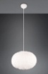 Immagine di Sospensione Paralume Ovale Effetto Piuma Peluche Sabbia Furry Ø50 cm Trio Lighting