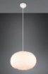 Immagine di Sospensione Paralume Ovale Effetto Piuma Peluche Sabbia Furry Ø50 cm Trio Lighting