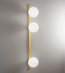 Immagine di Applique Moderna Oro Parete Soffitto 3 Sfere Vetro Enoire AP3 Luce Ambiente Design