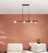 Immagine di Lampadario A Binario 6 Luci Orientabili GU10 Nero Oro Nizza Luce Ambiente Design