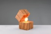 Immagine di Lumetto Decorativo Scrigno del Tesoro Legno Naturale Led E14 Treasure Trio Lighting