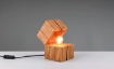 Picture of Lumetto Decorativo Scrigno del Tesoro Legno Naturale Led E14 Treasure Trio Lighting