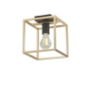 Picture of Piccola Plafoniera Cubo Oro Nero Per Ingresso Corridoio Kimera PL1 Luce Ambiente Design