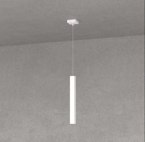 Immagine di Lampadario Pendente Moderno Squadrato Per Penisola Square Tube Led GU10 Top Light