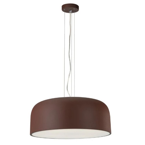 Immagine di Lampadario Per Tavolo Da Pranzo Cupola Marrone Bronzo Bistrot Fan Europe