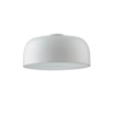 Immagine di Plafoniera Moderna Rotonda Cupola Bianca 38 cm Bistrot Luce Ambiente Design