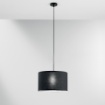 Immagine di Sospensione Moderna Paralume Rotondo Tessuto Capital 38 cm Luce Ambiente Design