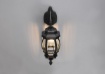 Immagine di Applique Lanterna Vintage da Esterno Elvo Alluminio Nero IP23 Trio Lighting