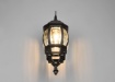 Immagine di Applique Lanterna Vintage da Esterno Elvo Alluminio Nero IP23 Trio Lighting