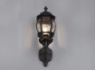 Immagine di Applique Lanterna Luce Verso Sopra Vintage Elvo Alluminio Nero IP23 Trio Lighting