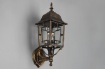 Immagine di Lampada Vintage da Parete per Esterno Decoro Ruggine Anticato IP23 Volturno Trio Lighting