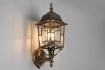 Immagine di Lampada Vintage da Parete per Esterno Decoro Ruggine Anticato IP23 Volturno Trio Lighting