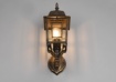 Immagine di Lampada Vintage da Parete per Esterno Decoro Ruggine Anticato IP23 Volturno Trio Lighting