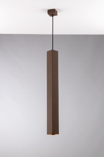 Immagine di Lampadario Sospensione Per Bancone Parallelepipedo 60 cm Corten Fluke SQ Fan Europe