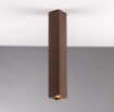 Immagine di Faretto Parallelepipedo Da Soffitto Corten 40 cm Led GU10 Fluke PLQ Fan Europe