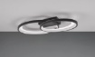 Picture of Lampada da Parete o Soffitto Malaga Doppia Ellissi Nera Led 3000k Trio Lighting  