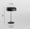 Immagine di Lampada Da Tavolo Design Moderna Iceman Metallo Oro 45 cm Fan Europe