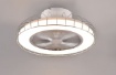 Picture of Plafoniera a Ventilatore Gabbia Metallo Cromo Led con Tecnologia Wiz 2700k - 6500k Sandfjord Trio Lighting 