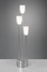 Picture of Piantana Moderna Cromo 3 Paralumi Doppio Vetro Trasparente e Bianco Latte Barret H140 cm Trio Lighting