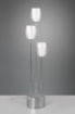 Picture of Piantana Moderna Cromo 3 Paralumi Doppio Vetro Trasparente e Bianco Latte Barret H140 cm Trio Lighting