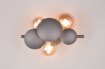 Picture of Applique Decorativa Bolle Metallo Antracite con Paralumi Vetro Ambra 3xG9 Bubble Trio Lighting