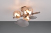 Immagine di Applique Decorativa Bolle Metallo Antracite con Paralumi Vetro Ambra 3xG9 Bubble Trio Lighting