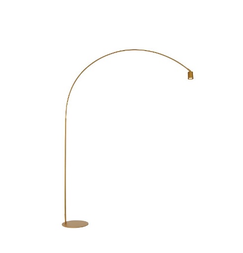 Immagine di Lampada Da Terra Ad Arco Oro Con Faretto Orientabile GU10 Maison Fan Europe