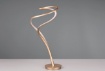 Immagine di Lumetto Moderno Oro Design Spirale Led Touch Dimmer CCT 2300k+3000k+4000k Nala Trio Lighting