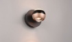 Immagine di Applique Sfera Nera Led Luce Sopra e Sotto con Funzione Dip CCT e Switch Dimmer Orbit Trio Lighting 