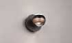 Immagine di Applique Sfera Nera Led Luce Sopra e Sotto con Funzione Dip CCT e Switch Dimmer Orbit Trio Lighting 