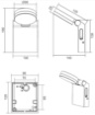 Picture of Applique Antracite IP44 Led Inclinabile con Funzione Dimmer + CCT Adour Trio Lighting